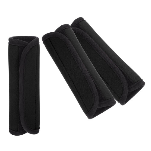 3pcs Soft Handle Grip Covers Enhanced Grip Stability For Barbells Black