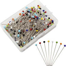 250 PCS 1.5" Pearlized Ball Head Straight Pins, Multicolor Sewing Pins for Fabric DIY, Jewelry & Crafts