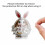 2D Acrylic Easter Bunny Egg Ornament 4