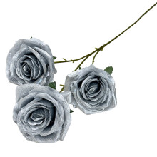 Rose artificielle 2026 (45 cm), très réaliste, rouge élégant – Idéale pour les mariages et les anniversaires. Décoration