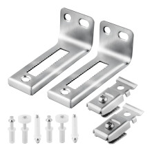 Bi-Fold Door-Hardware Set Door-Hardware Contains Top and Bottom Pivots Brackets Guide Wheel Bi-Fold Closet Repair-Kit