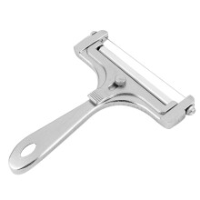 Stainless Steel Adjustable Cheese Slicer & Grater with Ergonomic Handle – Compatible with Cheddar, Mozzarella, Brie