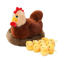 Cute Chicken Toy Set with Coop Easter Christmas Birthday for Kids Children Party Surprise