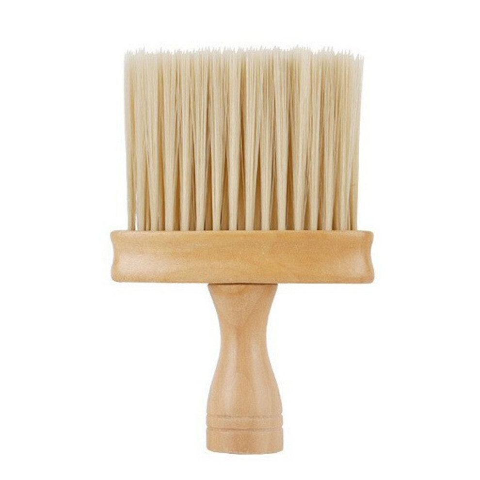 Cleaning Brush for Haircutting, Hairdressing, Car Detailing & Dust Removal â Wooden Handle, Compatible with Auto Interior & Keys