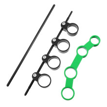 2pcs Finger Expander Adjustable Guitar Finger Expansion Finger Stretcher Trainer with Spare Rod and for Guitar Bass