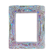 Cadres photo en résine durable de style antique – Mini cadres muraux à décorer soi-même, motif 3D vintage, compatibles avec les photos standard
