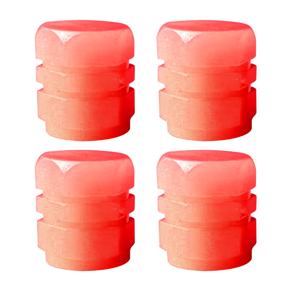 4Pc Universal Fluorescent Car Tire Caps, Glow-In-The- Tire Caps, Led Tire Covers For Cars, Trucks, And Motorcycles Dark 9130661116121