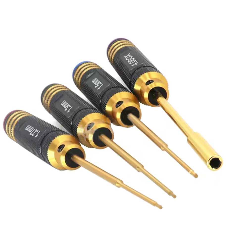 1.27/1.3/1.5Mm Hex Screwdriver 4.0 Nut Driver Wrench For Axial Scx24 Aluminium Steel Combination Rc Tool Set 974856449422