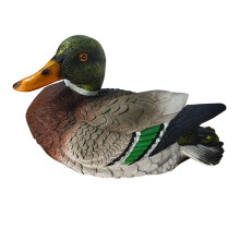 Décoration de bassin flottant avec canards, sculpture animale marron, centre de table pour pelouse, balcon ou porche