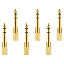 6 Pcs Headphone Jack Adapter Aux Audio Adapter 5.2X0.9cm