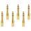6 Pcs Headphone Jack Adapter Aux Audio Adapter 5.2X0.9cm 1