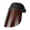 Welding Face Adjustable Comfortable Face Cover for Work Paint Logging brown 3