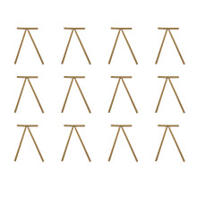 12 Pcs Brown Velvet Christmas Tree Bows Door Garland Decor Vintage Wreath Bow (3/8" Width, 5.1")