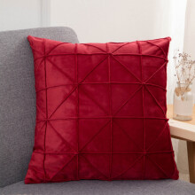 Coussin lombaire à carreaux en velours WZXPWT avec rembourrage moelleux – Coussin décoratif pour canapé, maison et voyage