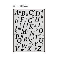 Matrices de découpe en acier inoxydable en forme de lettre AZ (190 x 140 mm) pour scrapbooking, albums photo et gaufrage – Compatibles avec la