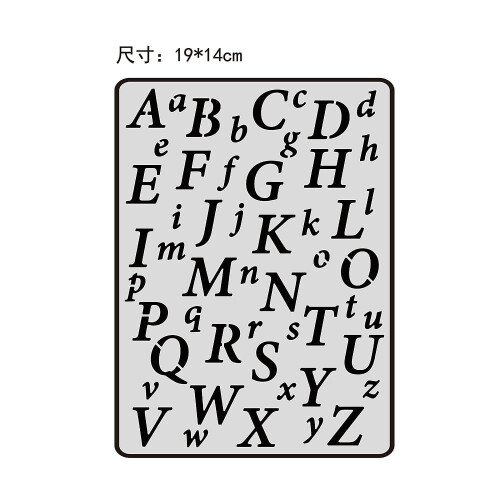 Μήτρες κοπής Letter AZ από ανοξείδωτο ατσάλι (190x140mm) για DIY Scrapbooking, φωτογραφικά άλμπουμ