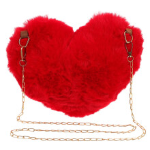 Topbathy1Pc Dames Chique Harttas met Ketting Stijlvolle Rode Schoudertas voor Feestjes en Reizen
