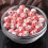 Ceramic flower beads round 8mm 10mm 12mm 10 pcs 1