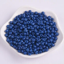 Kleine runde Glasperlen (2 mm, 3 mm, 4 mm) für Schmuckherstellung – 1000/500/200 Stück – Marineblau