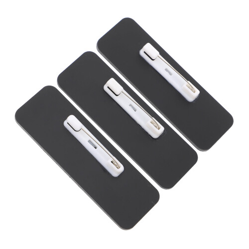 3 Pcs DIY Name Badges Tags Blank Customizable Work