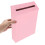 NICEXMAS Iron Ballot Box Mailbox Pink 1 Piece 3