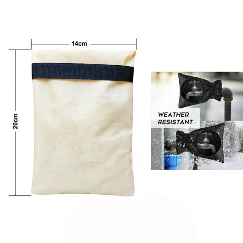 4PCS White Color Water Pipe Insulation Cover Durable Material Weatherproof Shield 1