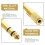 6 Pcs Headphone Jack Adapter Aux Audio Adapter 5.2X0.9cm 3