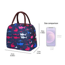 Sac à lunch isotherme en liquidation pour femmes, sac fourre-tout compact et réutilisable, idéal pour les déjeuners.