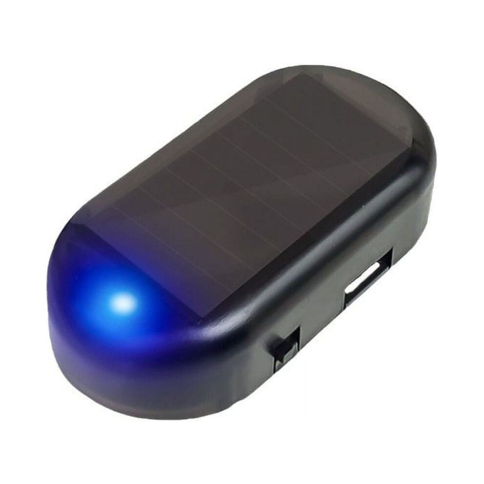 Solar-Powered Fake Car Alarm With Led Flashing & Usb Port, Compatible With Most Cars Light 9180435389220