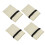 4PCS White Color Water Pipe Insulation Cover Durable Material Weatherproof Shield 1