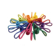 30-Pack Assorted Color Chip Bag Clips, 2" Coated Utility Clips for Bags, Clothesline, Laundry & Kitchen (Mixed Colors)