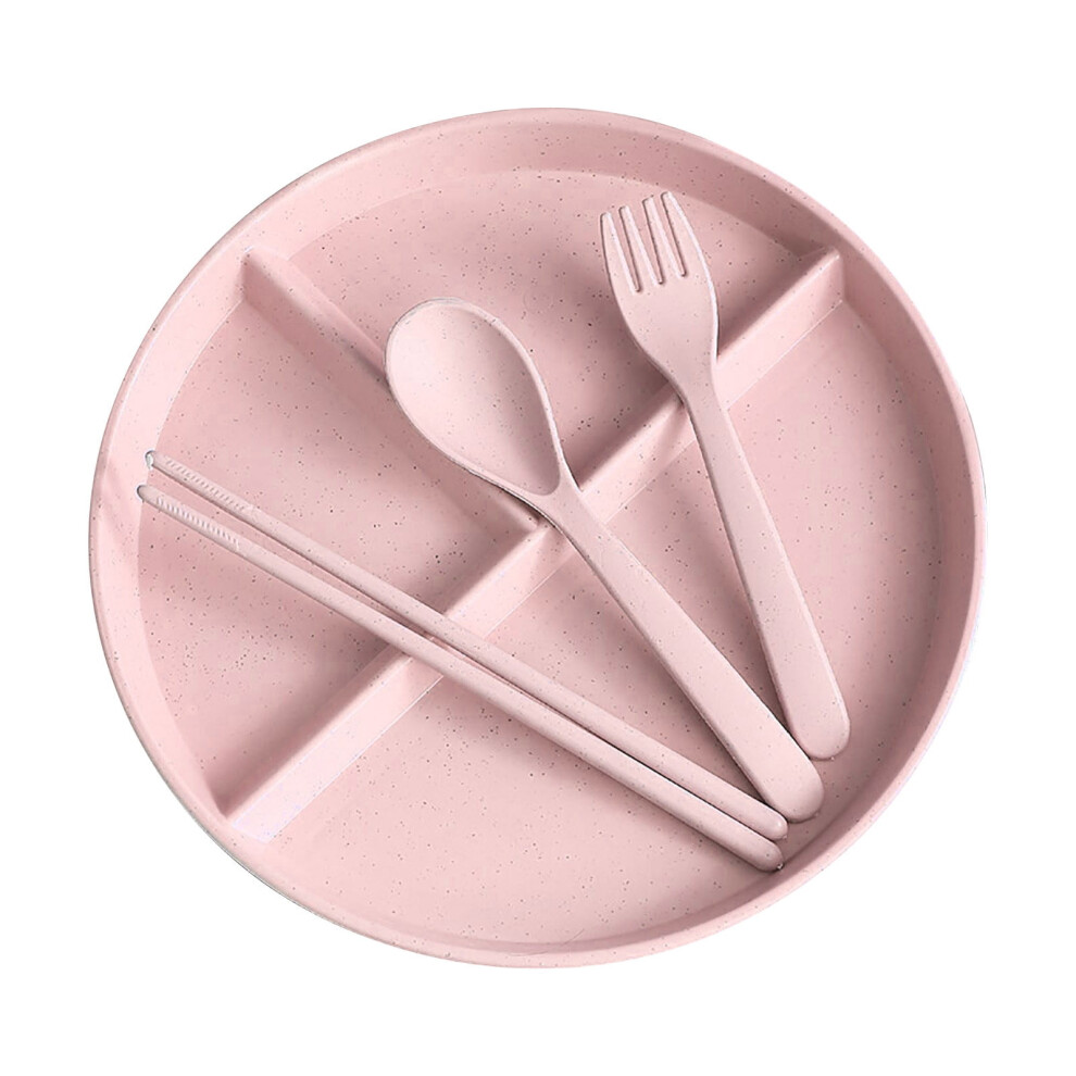 Unbreakable Divided Plates 4PCS, Compartment Dinnerware for Kids & Adults | Microwave & Dishwasher Safe | Compatible with portion control