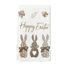 Easter Kitchen Towels 15.75x23.62", Bunny & Egg Design, Spring Tea Towel for Kitchen/Bathroom, Housewarming Gift – Compatible with Easter decor