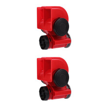 HOMEMAXS 2pcs Loud Car Air Horn Kit, 12V Electric Snail Horn for Truck/Motorcycle/Car with Relay, Compatible with 12V Systems