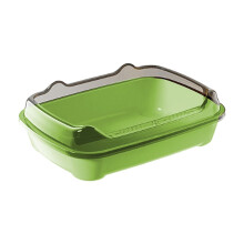 Large Cats Litter Box Banding Out Proof Spillage Proof Cats Litter Box Pet Supplies Cats Litter Box (Green)