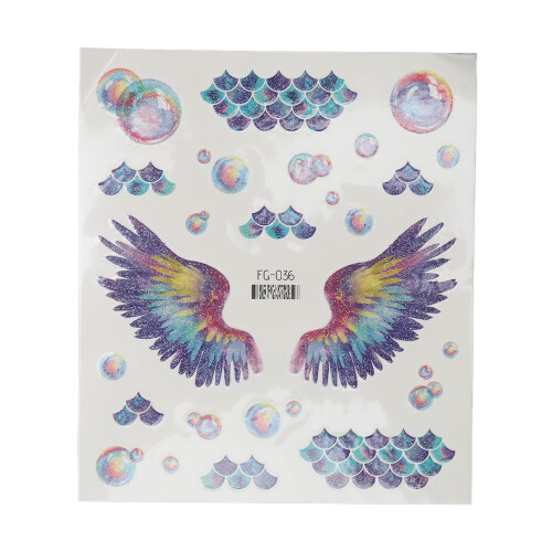 Rich Pattern Tattoo Stickers - Colorful Paper DIY 1