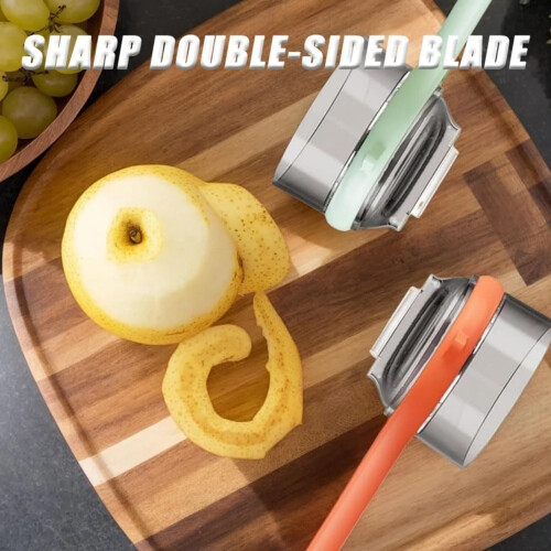 Peeler with Storage Box Double-Sided Stainless Steel Blade 2