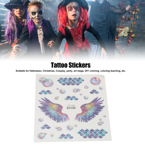 Rich Pattern Tattoo Stickers - Colorful Paper DIY 2