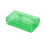 2pcs Clear Plastic Storage Boxes 8.1"x4.8"x2.3", Snap-Tight Lid, Stackable, Green – Compatible with School & Office Organization 2