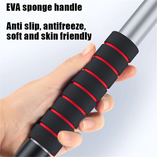 Snow Brush with Ice Scraper Adjustable Aluminum Handle 1