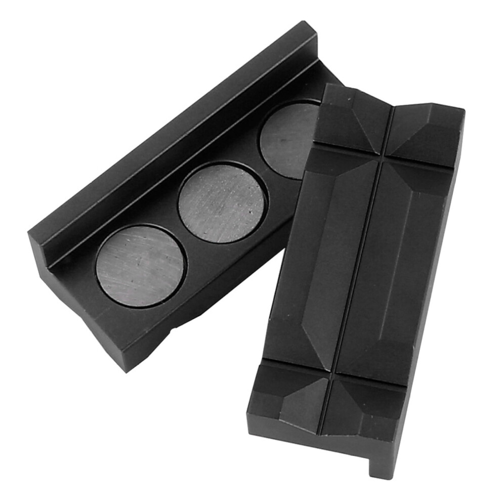 Magnetic Vise Jaw Pads Multi-Purpose Vise Jaw Protective Inserts For Woodworking Jewelry Making Plumbing Black 9165521870042