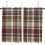 Kitchen Curtains Pink Green Buffalo Plaid 42x54 Inch Light 1