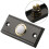 Metal Wired Doorbell Button Black Rectangular LED 6