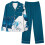 Women's Graphic Print Pajama Set Long Sleeve Top and Ankle 1