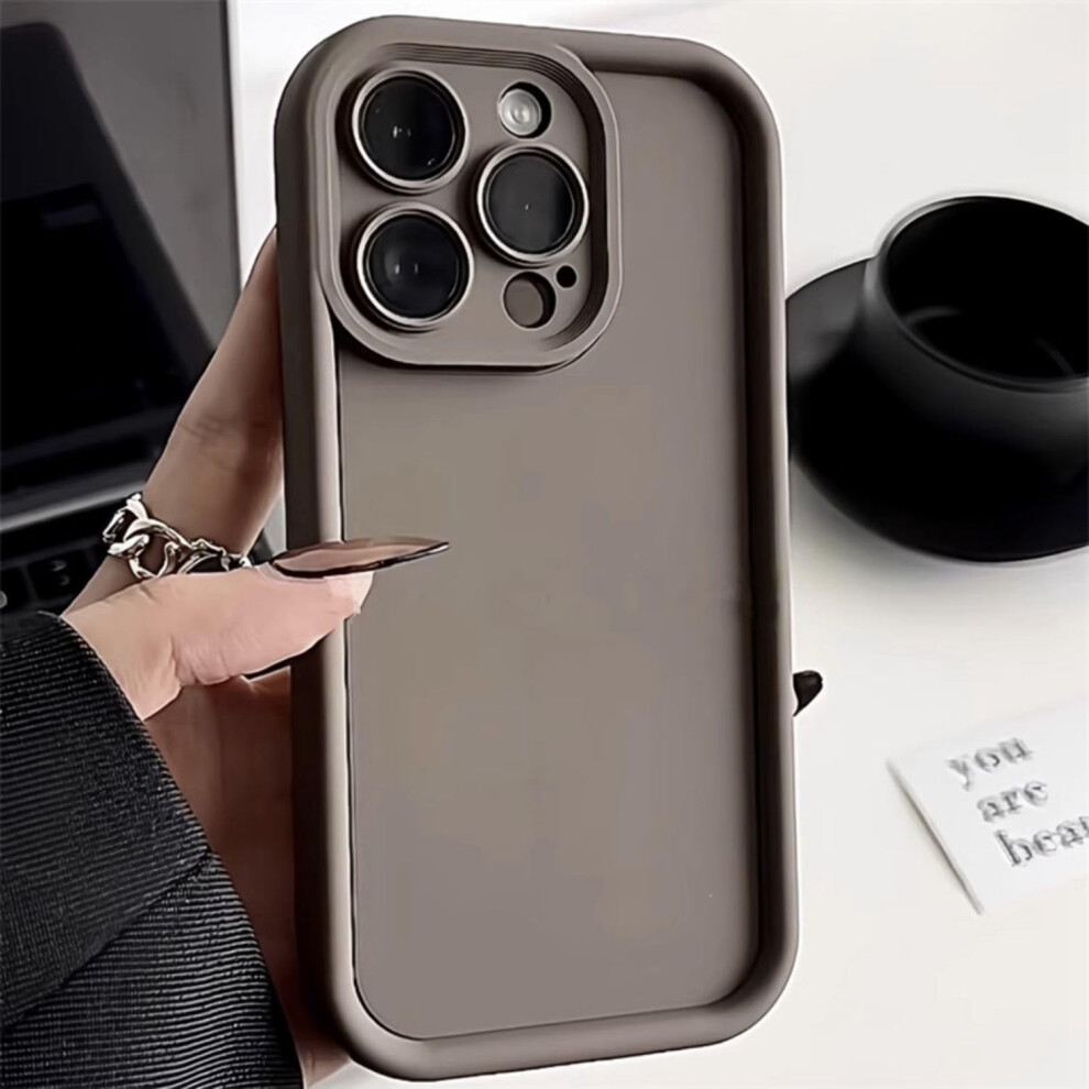 Solid Candy Color Matte Silicone Case For Iphone 15 Pro Max Â Shockproof, Full Camera Protection 9165521870189