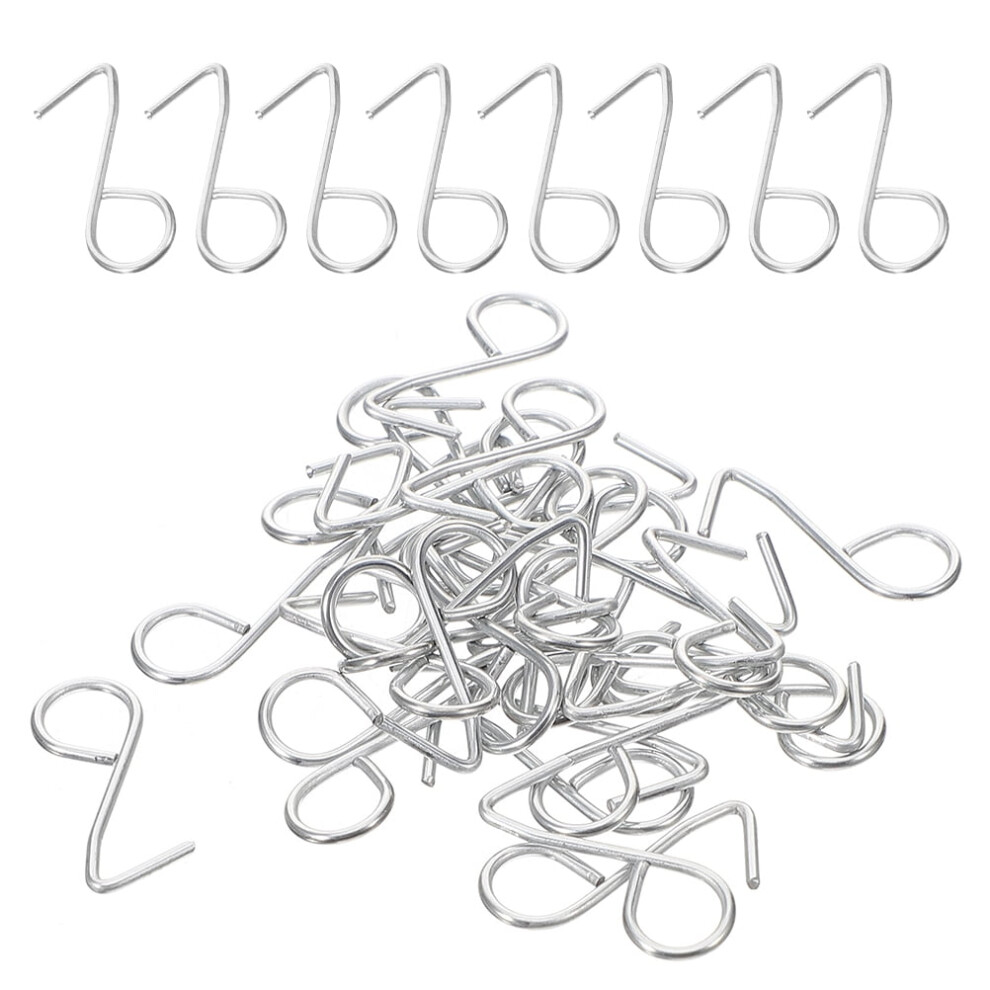 200Pcs Stainless Steel Car Seat Cover Hook Metal Fixing Hanger Fastener Locking Clip Vehicle Auto Automotive Headrest Cover Hooks 9087558602611