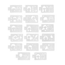 2 Sets Face Paint Stencils For Kids Reusable Princess Cartoon Body Painting