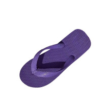 Sandales de plage unisexes violettes antidérapantes en caoutchouc, pantoufles d'été décontractées pour l'intérieur et l'extérieur, légères