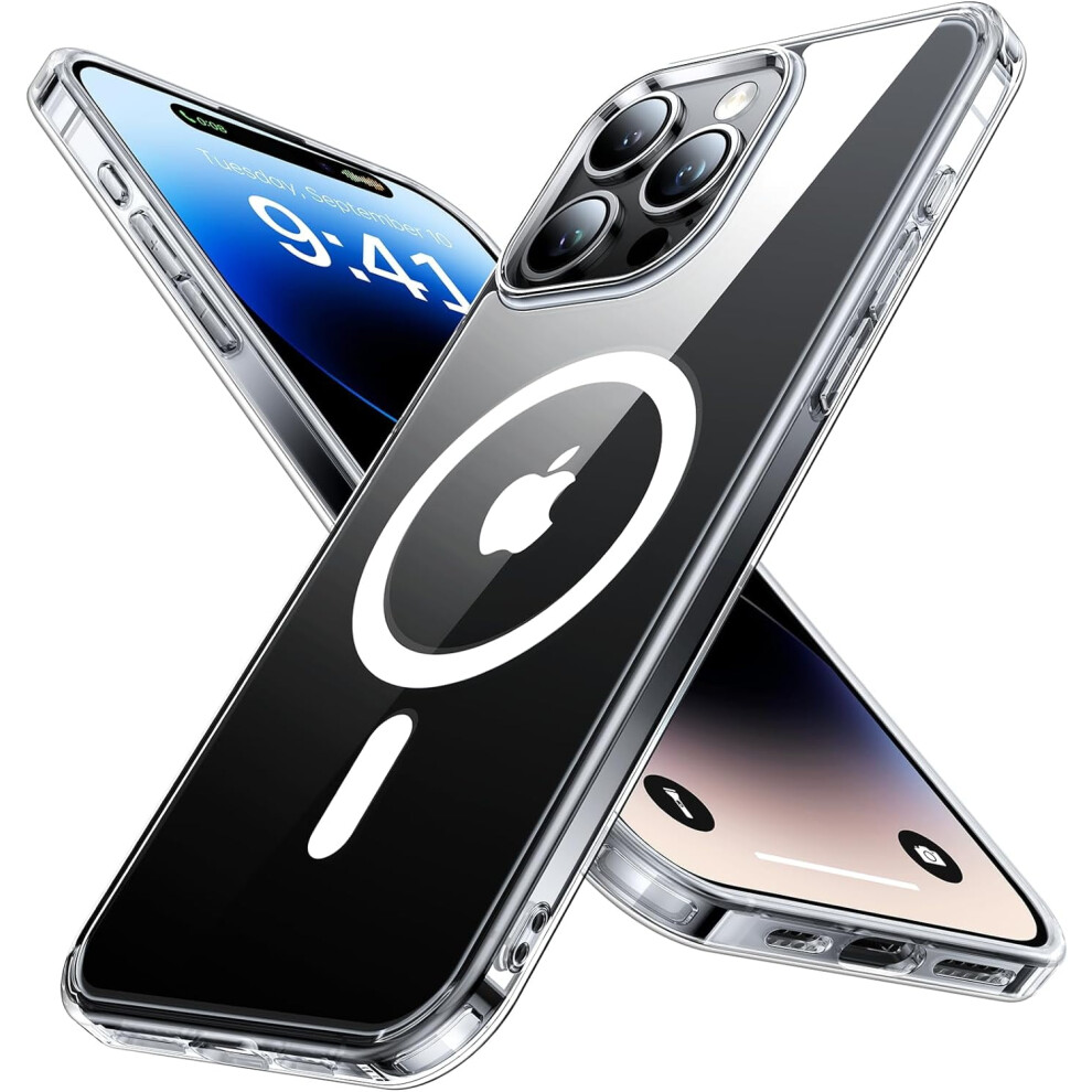 Strong Magnetic, Magsafe-Compatible Iphone 15 Pro Max Case Â Military-Grade Drop Protection, Shockproof, Slim, Crystal Clear, Never Yellow 9165521871681