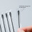 100 Pcs Double-Tipped Cotton Swabs Black 4